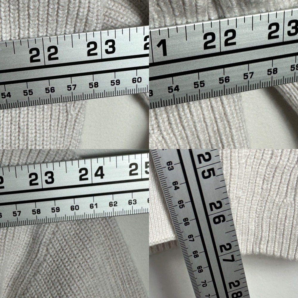Lululemon Merino Wool Ribbed Long Wrap Sweater Bone Neutral Size 2 Oversized Fit - Picture 11 of 14